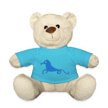 Sea-Horse - Teddy Bear - atoll blue - Front