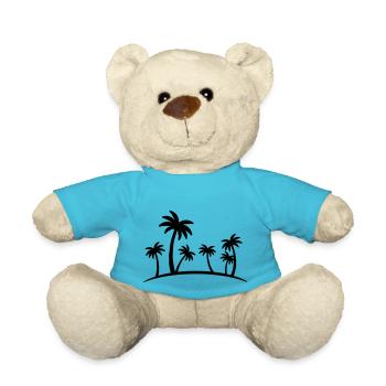 beach palm - Teddy Bear - atoll blue - Front