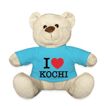 J’aime Kochi | Kochi | Je coeur de Kochi | Inde - Nounours - bleu outremer - Devant