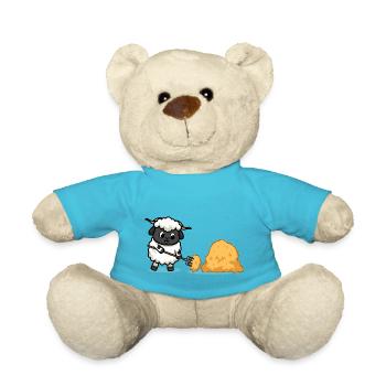 Working sheep - Teddy Bear - atoll blue - Front
