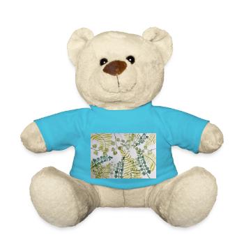 Laubmuster - Teddy - Atollblau - Vorne