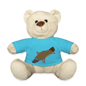 Schnabeltier - Teddy - Atollblau - Vorne