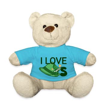Ich liebe Hüte - Teddy - Atollblau - Vorne