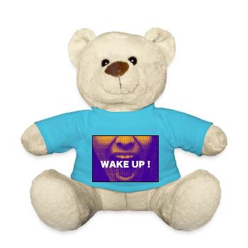 Message - Wake Up - Nounours - bleu outremer - Devant