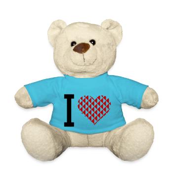 I Heart - Teddy Bear - atoll blue - Front