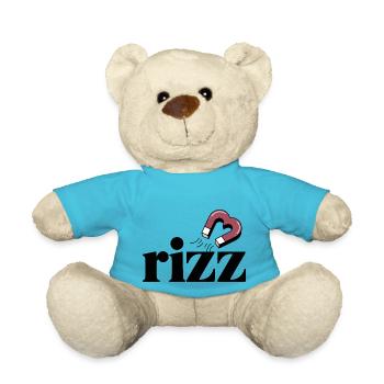 Rizz Magnet: Attract Your Charm with Magnet Heart - Teddy Bear - atoll blue - Front
