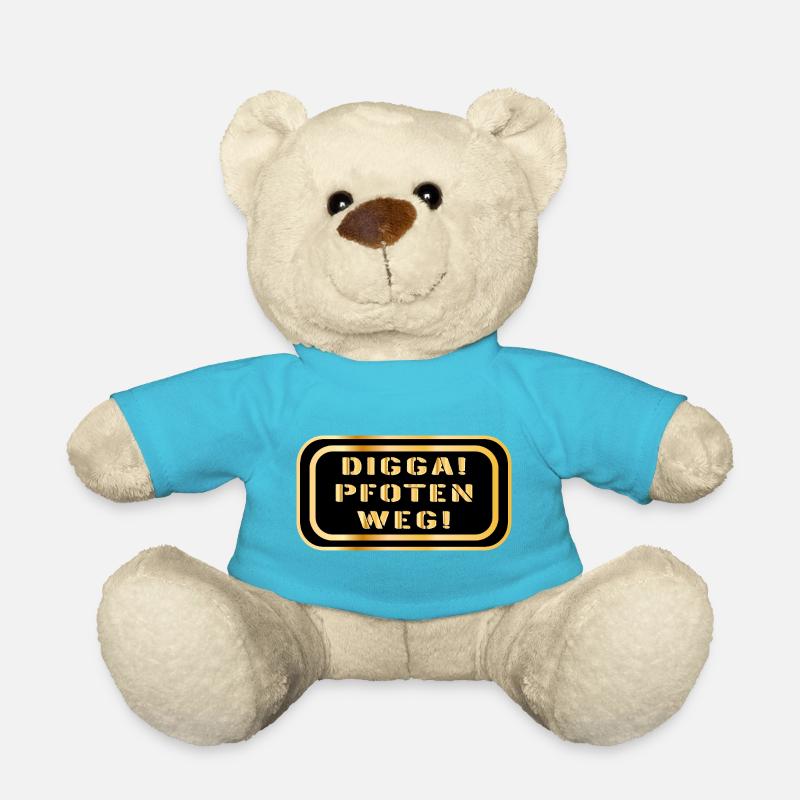 DIGGA PFOTEN WEG SPRÜCHE - Teddy - Atollblau