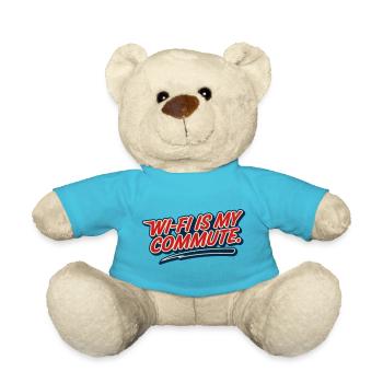 WLAN-Pendel, Hausaufgabe, Humor-Nerd, - Teddy - Atollblau - Vorne