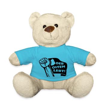 Der Osten Lebt! - Teddy - Atollblau - Vorne