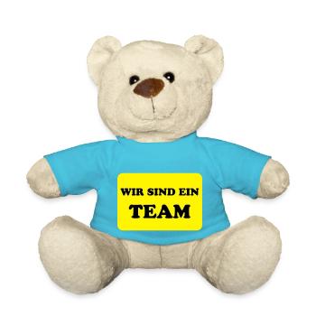 Team und Teamwork - Teddy - Atollblau - Vorne
