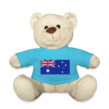 Australische Flagge - Teddy - Atollblau - Vorne