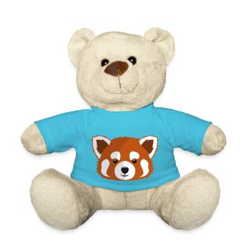 red panda / little panda - Teddy Bear - atoll blue - Front
