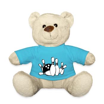 Bowling Kegeln - Teddy - Atollblau - Vorne