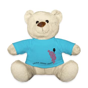 coffee to code (2c) - Teddy Bear - atoll blue - Front