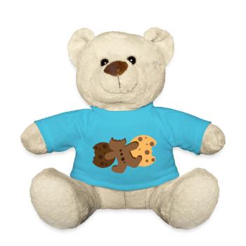 Kekse Kekse allein Lebkuchenmann - Teddy - Atollblau - Vorne