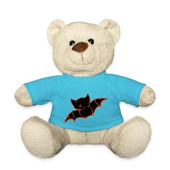 Chauve-souris Halloween - Nounours - bleu outremer - Devant