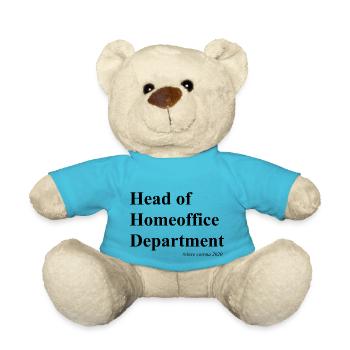 Homeoffice - Teddy Bear - atoll blue - Front