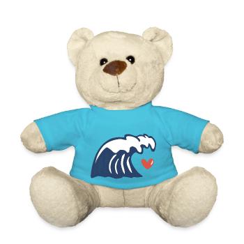 Sea Love - Teddy Bear - atoll blue - Front