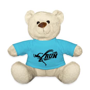 Running Jogging Marathon - Teddy Bear - atoll blue - Front