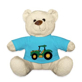 Bauernhof Traktor fahren - Teddy - Atollblau - Vorne