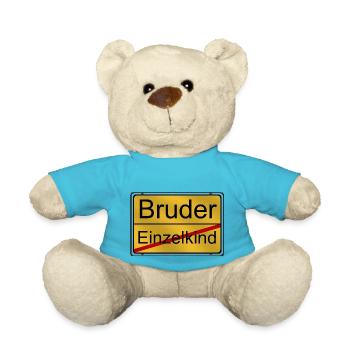 Einzelkind wird Bruder - Teddy - Atollblau - Vorne