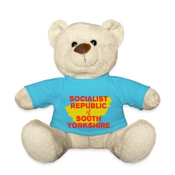 Socialist Republic of South Yorkshire Sheffield le - Teddy Bear - atoll blue - Front