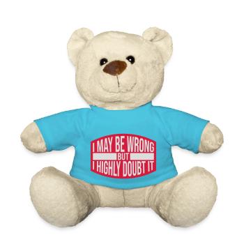 I may be wrong - Teddy Bear - atoll blue - Front