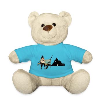 Halloween-Hexe - Teddy - Atollblau - Vorne