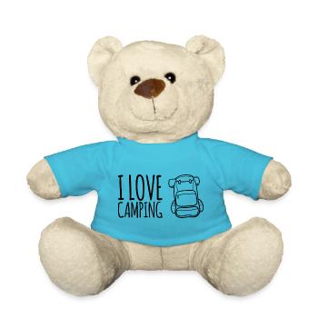 I Love Camping - Teddy - Atollblau - Vorne