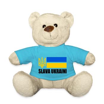 Slava ukraini - Teddy Bear - atoll blue - Front