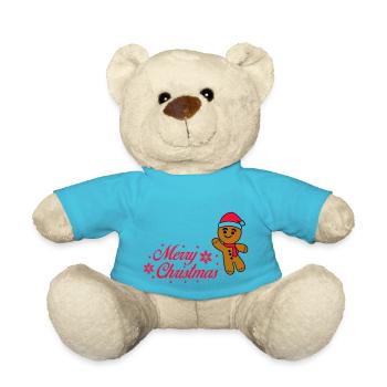 Lebkuchenmann - Teddy - Atollblau - Vorne