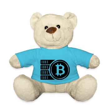 Bitcoin jeton - Nounours - bleu outremer - Devant