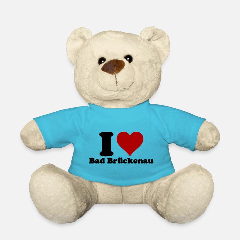 I Love Bad Brückenau - Teddy Bear - atoll blue