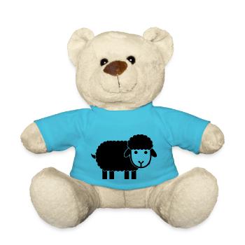 Le doux mouton - Nounours - bleu outremer - Devant