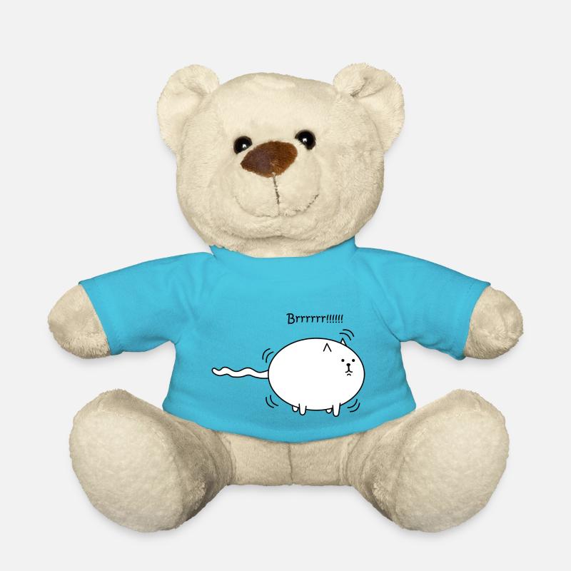 Lustige Katze - Teddy - Atollblau