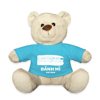 Vietnam Viet Banh Mi Brot Vietnamese I Geschenk - Teddy - Atollblau - Vorne
