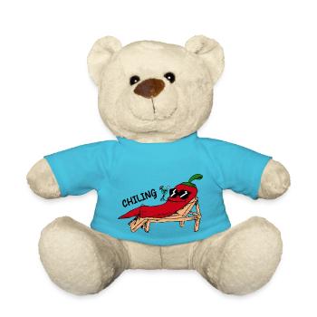 Funny Picture Funny Humor Gift Idea - Teddy Bear - atoll blue - Front