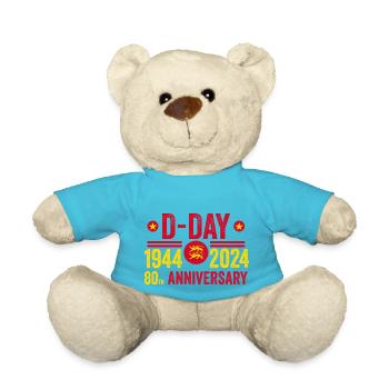 Normandie jour j 80e anniversaire 1944 2024 - Nounours - bleu outremer - Devant