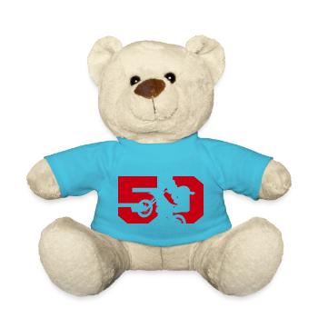 Moto 50 Biker - Teddy - Atollblau - Vorne