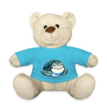 Charming Sea Turtle - Teddy Bear - atoll blue - Front