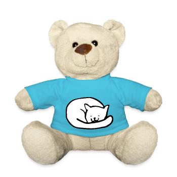 Süße Katze - Teddy - Atollblau - Vorne