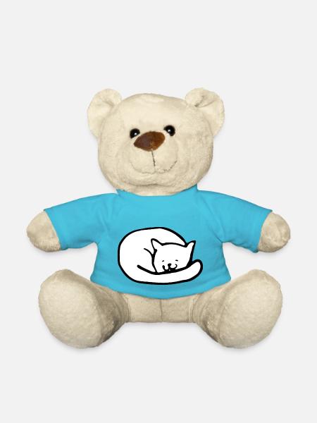Süße Katze - Teddy - Atollblau