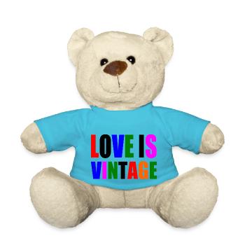 Love is vintage - Nounours - bleu outremer - Devant