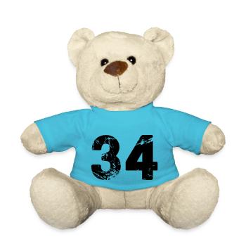 34 - Teddy Bear - atoll blue - Front