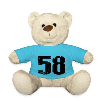 58 Zahl Trikot - Teddy - Atollblau - Vorne