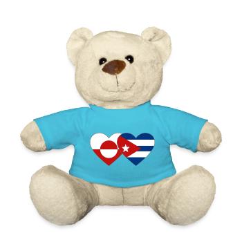 Groenland_Kuba_Flagge_Herz - Teddy - Atollblau - Vorne