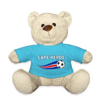 Cape Verde Flag, Cape Verdean Flag, Cape Verde - Teddy Bear - atoll blue - Front