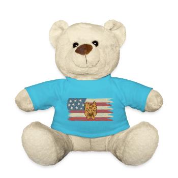 National Dog Month - Teddy Bear - atoll blue - Front