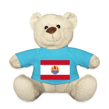 Nationalflagge von Französisch-Polynesien - Teddy - Atollblau - Vorne