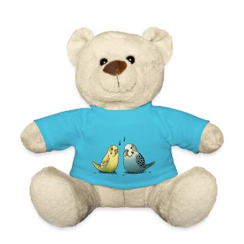 Wellensittiche - Teddy - Atollblau - Vorne